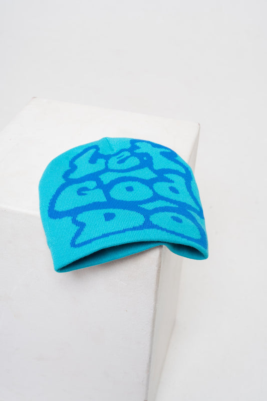 Turquoise LGD beanie with Satin-Lined Interior